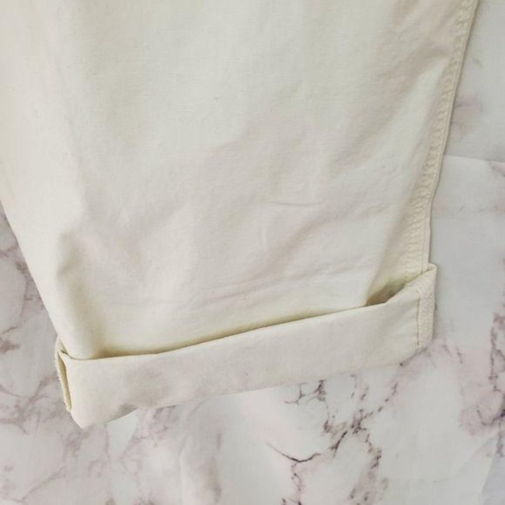 LEVI'S Utility Jumpsuit Cream Long Sleeves Collar - Picture 9 of 14